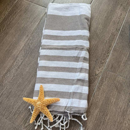 Serviette de plage en coton personnalisée 