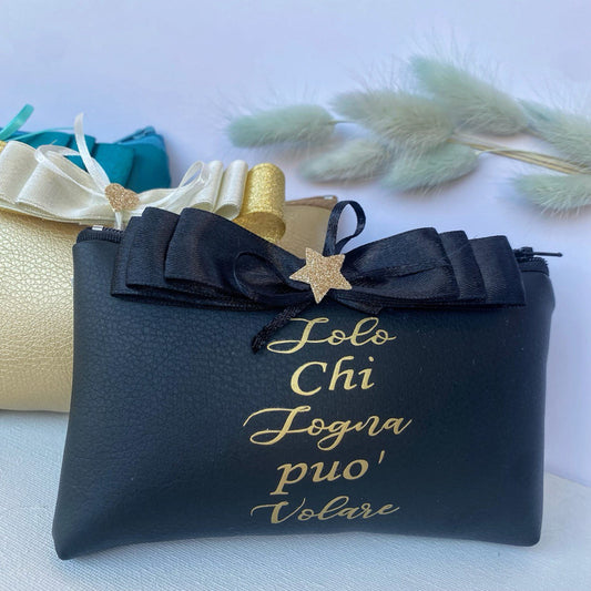 Bomboniera Pochette ecopelle portaconfetti(5PEZZI)