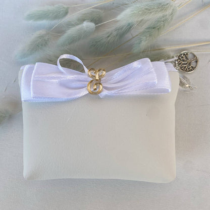 Bomboniera Pochette portamonete ecopelle portaconfetti