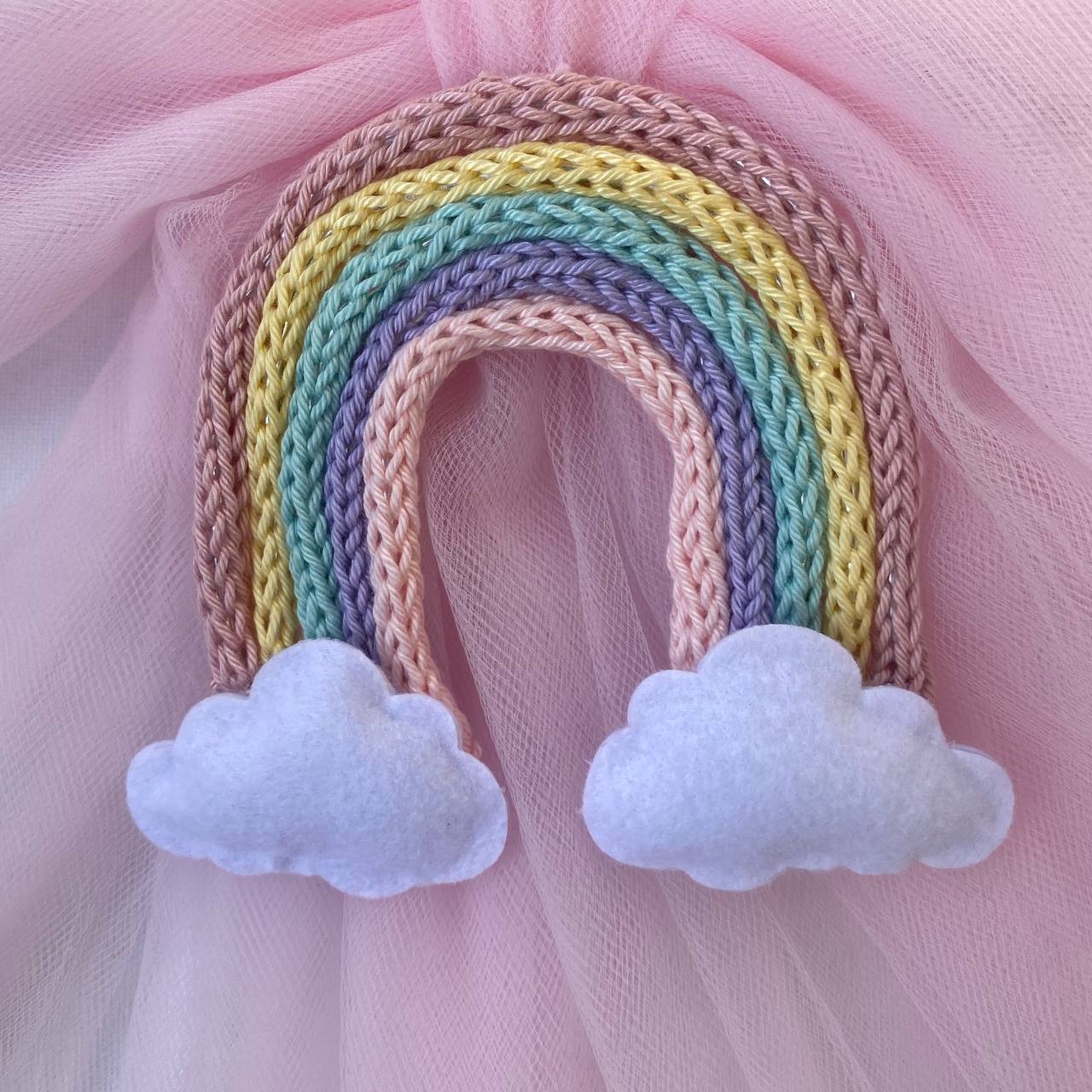 Fiocco Cerchio Personalizzato Tricotin Variante Arcobaleno