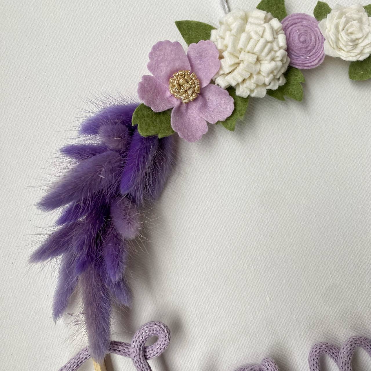 Fuoriporta Personalizzato scritta tricotin con cuori e nomi