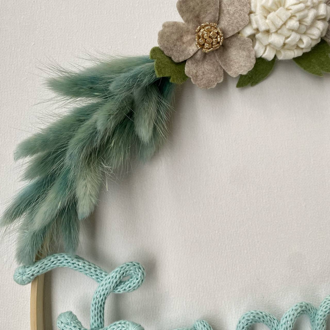 Fuoriporta Personalizzato scritta tricotin con cuori e nomi