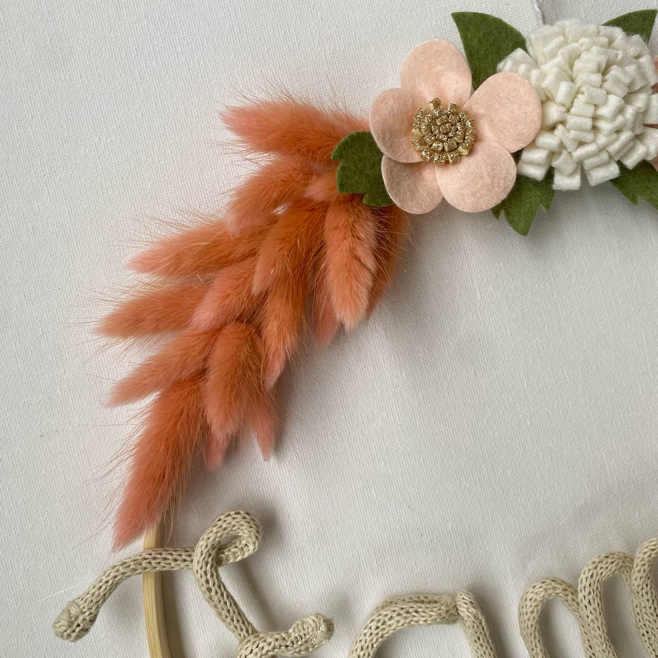 Fuoriporta Personalizzato scritta tricotin con cuori e nomi