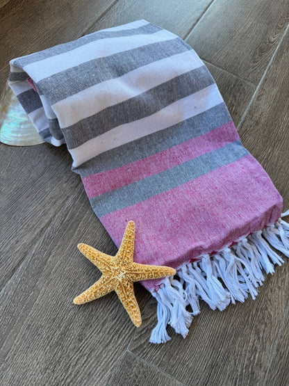 Serviette de plage en coton personnalisée 