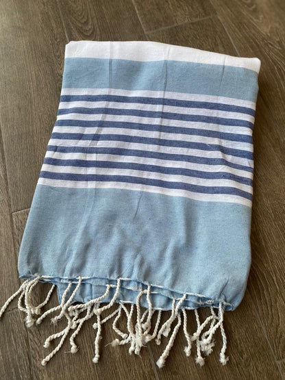 Serviette de plage en coton personnalisée 