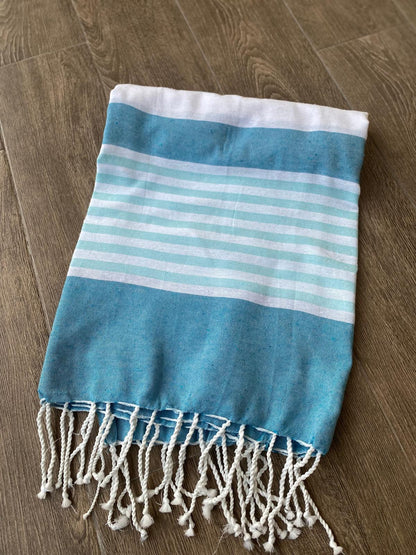 Serviette de plage en coton personnalisée 