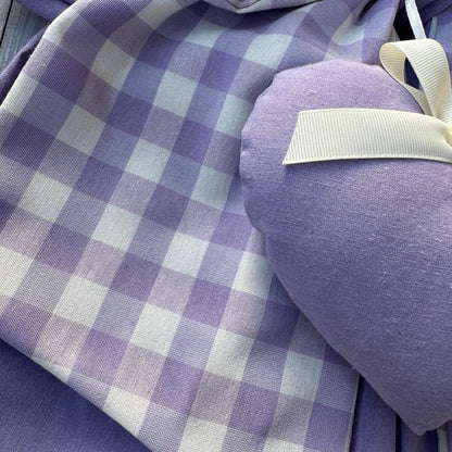 Fiocco Nascita Doppia Stoffa Personalizzato con cuori